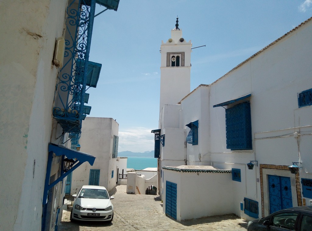 Голубой город. Сиди-Бу-Саид. Тунис. 